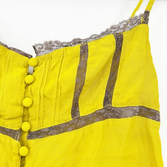 Urban Outfitters UO Womens Y2K‎ Coquette Summer Louise Lace Cami Top Size L - Picture 3 of 7